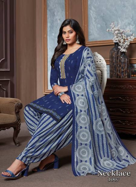 Devi Necklace Patiyala Vol 1 Regular Wear Wholesale Cotton Readymade Dress
